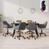 vidaXL Sedie da Pranzo Girevoli 6 pz Grigio Scuro in Velluto