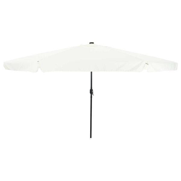 vidaXL Ombrello da giardino Bianco e Nero 395 x 395 x 245 cm