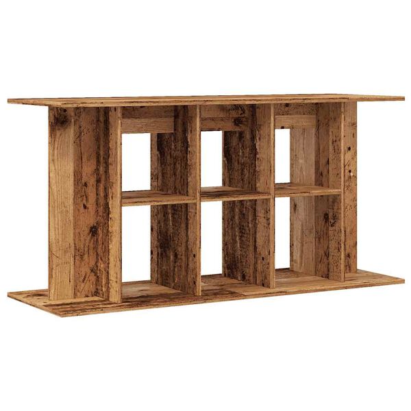 vidaXL Supporto Acquario 120x40x60cm in Legno Multistrato Legno Antico