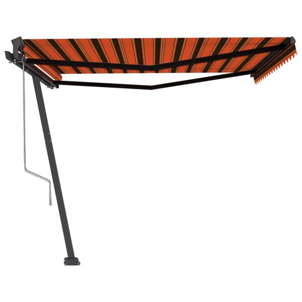 vidaXL Tenda da Sole Autoportante Automatica 450x350cm Arancio Marrone