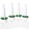 vidaXL Arco di Candele di Natale con 10 Candele LED 3 pcs Bianco