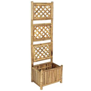 vidaXL Letto Rialzato da Giardino con Graticcio in Bamb&ugrave; 40 cm