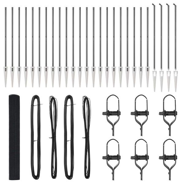 vidaXL Palo della recinzione Grigio 50 x 1,4 m (rete 19 x 19 mm)