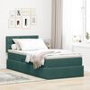 vidaXL Letto con Contenitore Verde Scuro 90 x 190 cm Velluto