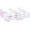 vidaXL Supporto per 5 Bici da Pavimento Autoportante Acciaio Zincato