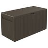 vidaXL Baule Mobile Contenitore Cuscini Marrone 117x45,5x57,5 cm 270 L