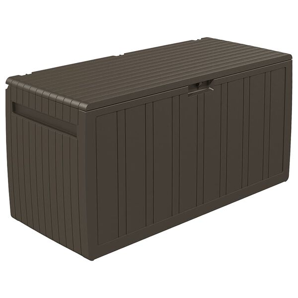 vidaXL Baule Mobile Contenitore Cuscini Marrone 117x45,5x57,5 cm 270 L