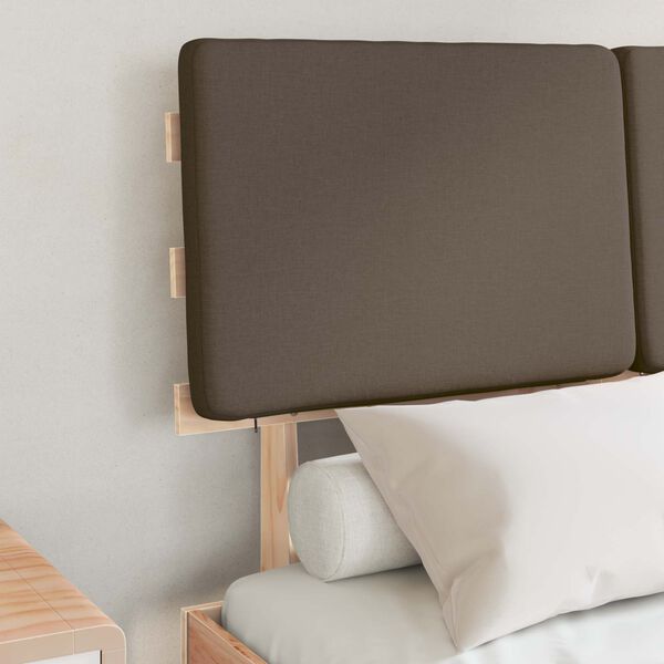 vidaXL Letto con Testiera Rivestita Talpa 120 x 200 cm Pino massello