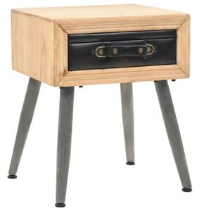 vidaXL Comodino in Legno Massello di Abete 43x38x50 cm