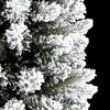 vidaXL Albero Natale Artificiale Sottile Neve Floccata 180cm PVC e PE