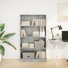 vidaXL Libreria Grigio Cemento 80x24x143 cm in Legno Multistrato