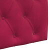 vidaXL Testata appesa Rosso Vino 100 x 55 x 7 cm Velluto