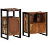 vidaXL Set di mobili per il bagno 2 pcs Legno Recuperato Massello