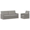 vidaXL Set di divani 2 pcs Grigio Chiaro Velluto (V)