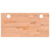 vidaXL Piano Scrivania 80x40x4 cm in Legno Massello di Faggio