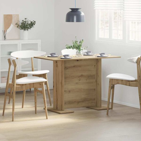 vidaXL Tavolo da pranzo rovere artigianale 110 x 60 x 75 cm