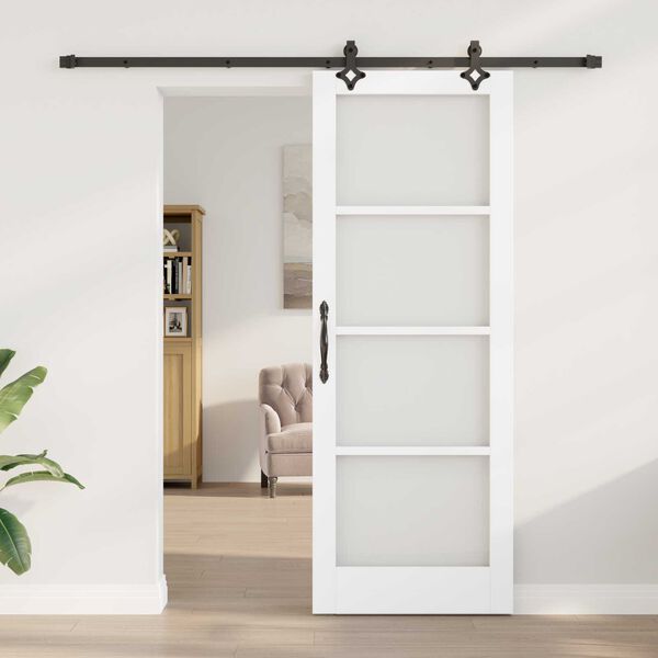 vidaXL Porta scorrevole Bianco 78 x 211 cm