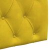 vidaXL Testata appesa Giallo 170 x 55 x 7 cm Velluto