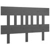 vidaXL Testiera per Letto Grigia 163,5x3x81 cm Legno Massello di Pino