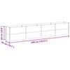 vidaXL Letto rialzato da giardino 390 x 50 x 68 cm Acciaio zincato