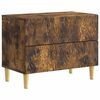 vidaXL Comodino Rovere Fumo 62 x 34,5 x 48 cm Legno ingegnerizzato