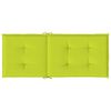 vidaXL Cuscini per Sedie 4 pz Verde Brillante 120x50x3 cm in Tessuto