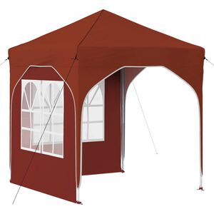 vidaXL Tenda per feste a pop-up 192 x 192 x 245 cm Terracotta