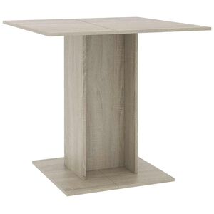 vidaXL Tavolo da Pranzo Rovere Sonoma 80x80x75cm in Legno Multistrato