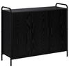 vidaXL Credenza Rovere Nero 97 x 33 x 81 cm Legno ingegnerizzato
