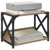 vidaXL Supporto per Stampante Rovere artigianale 44 x 26 x 31.5 cm