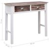 vidaXL Tavolo Consolle Marrone 90x30x77 cm in Legno