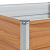 vidaXL Letto rialzato da giardino Marrone Chiaro 240 x 80 x 45 cm