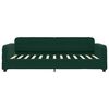 vidaXL Divano Letto con Letto Estraibile Verde Scuro 100x200cm Velluto