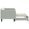 vidaXL Divano Letto con Letto Estraibile Grigio Chiaro 80x200 Velluto