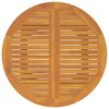 vidaXL Tavolo da Giardino &Oslash;110x75 cm in Legno Massello di Acacia