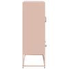 vidaXL Credenza Rosa 68x39x111,5 cm Acciaio