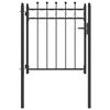 vidaXL Cancello per recinzione HORST 100 x 100 cm Metallo Nero