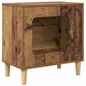 vidaXL Casa per Gatti Legno antico 51 x 30 x 52 cm