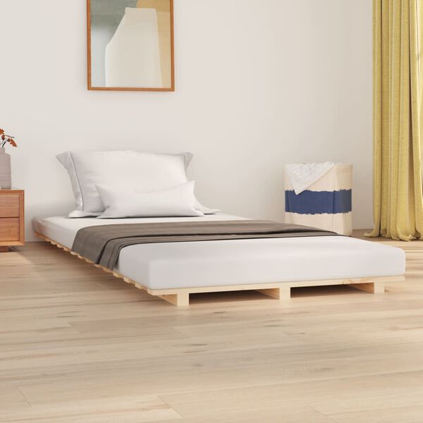 vidaXL Giroletto senza Materasso 90x200 cm in Legno Massello di Pino