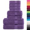 vidaXL Set ASciugamani SOLUND 8 pz Viola 600 gsm