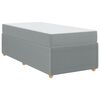 vidaXL Struttura del letto Grigio chiaro 90 x 200 cm Tessuto