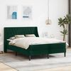 vidaXL Struttura letto con materasso Verde Scuro 120 x 200 cm Velluto