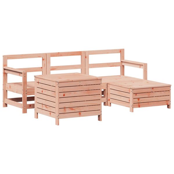 vidaXL Set Divani da Giardino 5 pz in Legno Massello Abete Douglas