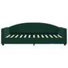 vidaXL Divano Letto con Materasso Verde Scuro 100x200 cm in Velluto