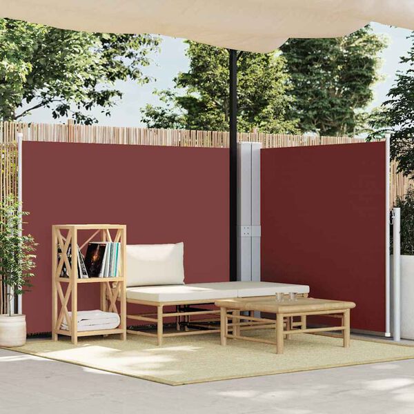 vidaXL Tenda da Sole Laterale Retrattile Marrone 140x600 cm