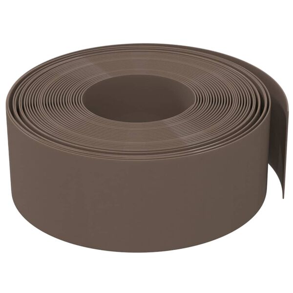 vidaXL Bordature da Giardino 2 pz Marroni 10 m 20 cm in Polietilene
