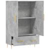 vidaXL Credenza Grigio Cemento 69,5x31x115 cm in Legno Multistrato