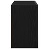 vidaXL Mobile da Bagno a Parete Nero 60x25x40 cm in Legno Multistrato