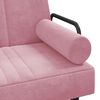 vidaXL Divano Letto con Braccioli Rosa in Velluto