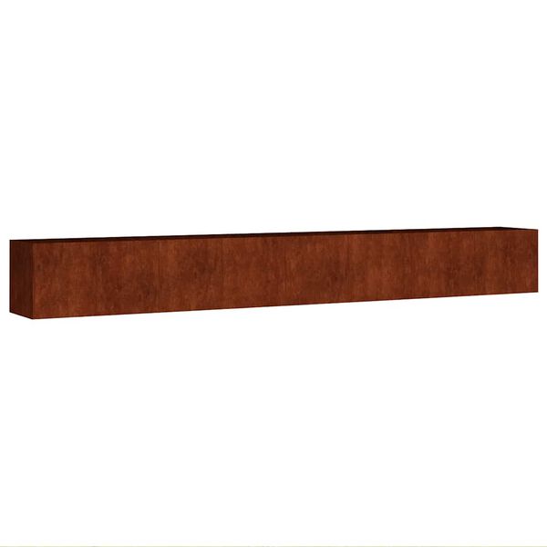 vidaXL Fioriera Rialzata da Giardino 360x40x40 cm in Acciaio Corten